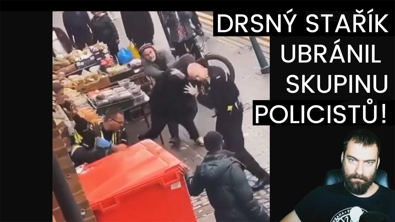 Videorozbor: Drsný stařík ubránil skupinu policistů před agresorem | Stream